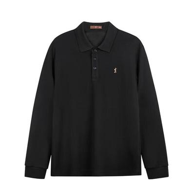 Men's British Style Long Sleeve Polo Shirt
