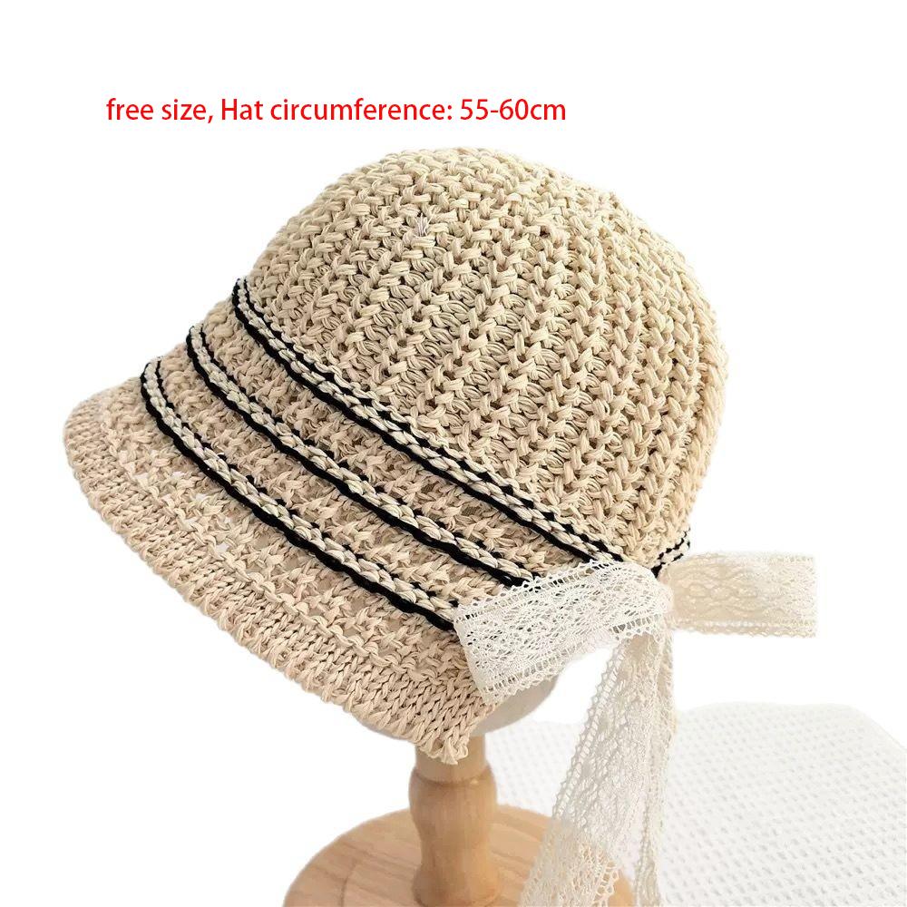 Anti-UV Bucket Hat Lace Fisherman Hat New Sunscreen Hat  Summer