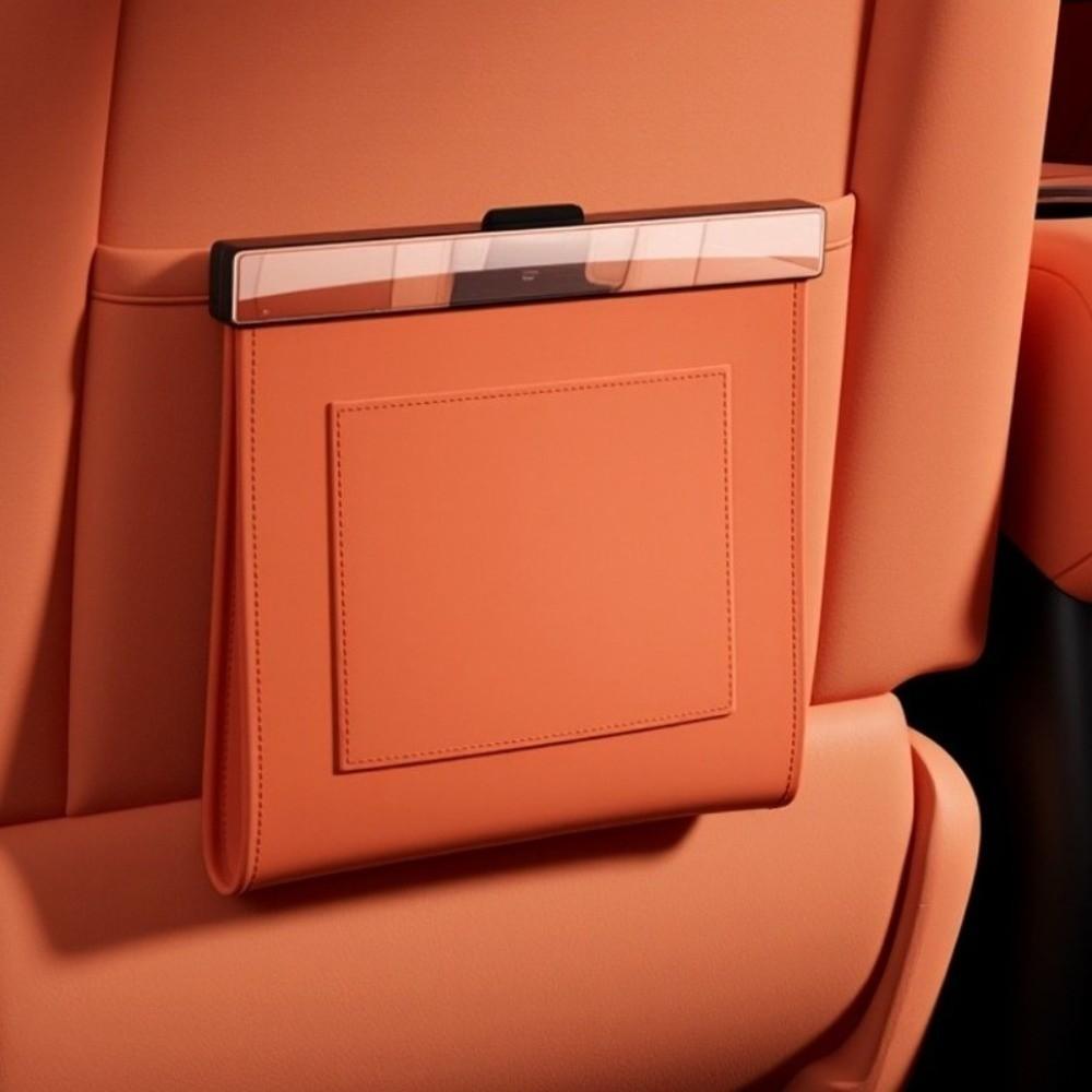 Waterproof Car Garbage Bag Leather Seat Hanging Trash Can Magnetic Adsorption Storage Bag  Gift