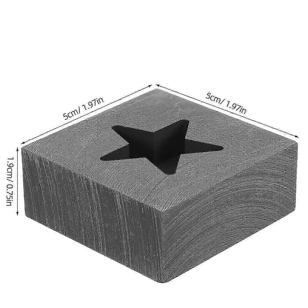 2026 Best!! Graphite Metal Mold for Hobbyist Projects Star Shaped Design Grey Material for 1Pcs