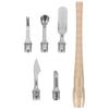 1 Set Cuticle Pusher Remover & Cutter - Stainless Steel Nail Cleaner - Professional Gel Polish Removal Head - Manicure Tool