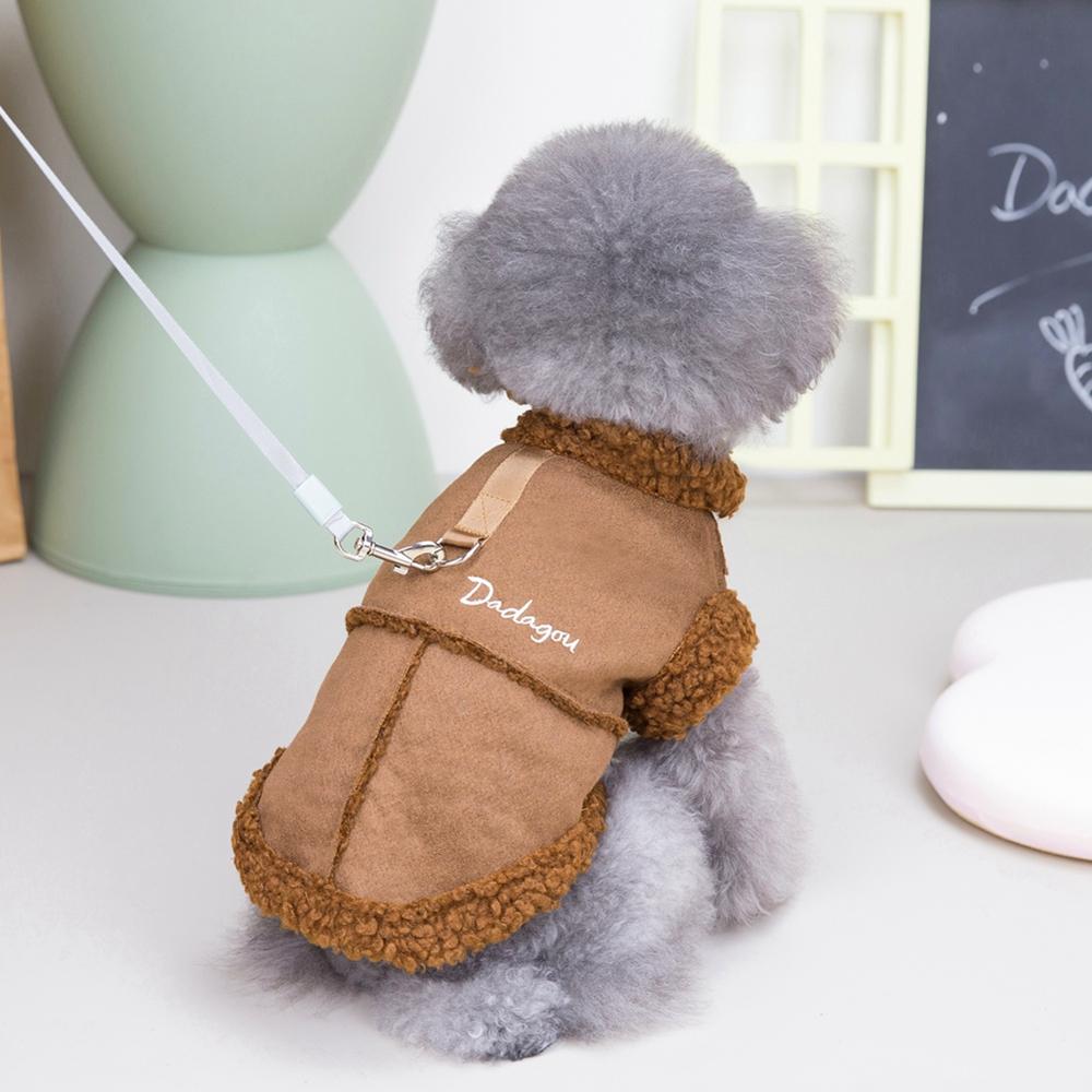 Pet Dog Jacket Lamb Fleece Autumn Winter Warm Dog Clothes for Small Dogs Puppy Costume Chihuahua Coat Pet Pug Yorkie Outfits
