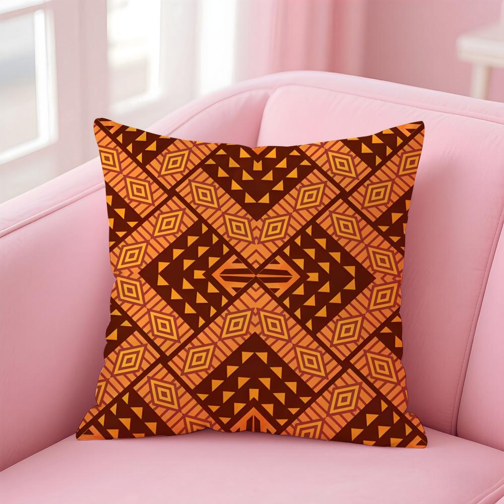 Tribal Style Indian Ethnic Pattern Cushion Cover Linen Cushion Cover Soft Decorative Case For Sofa Home Decor