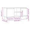 TV Cabinet Concrete Grey 104 x 35 x 50 cm Particleboard