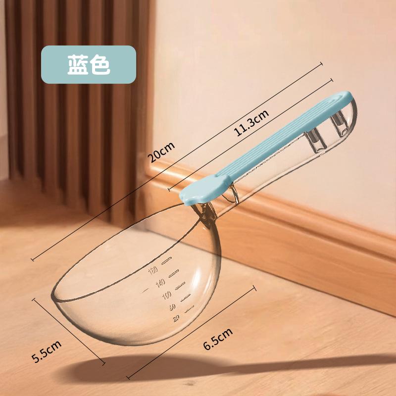 Pet food spoons with scale and clip Dog food spoon cat spoon visual multifunctional spoon cat food shovel Pet Supply