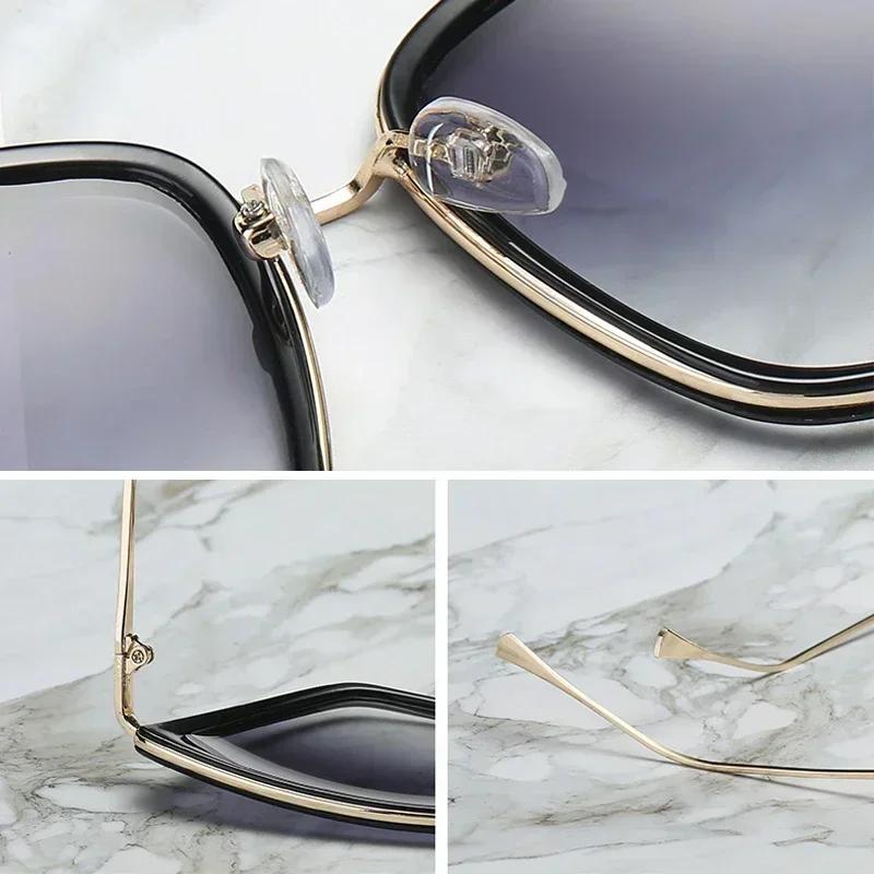 New Brand Designer Cateye Sunglasses Women Vintage Metal Glasses For Women Mirror Retro Lunette eil Femme UV400
