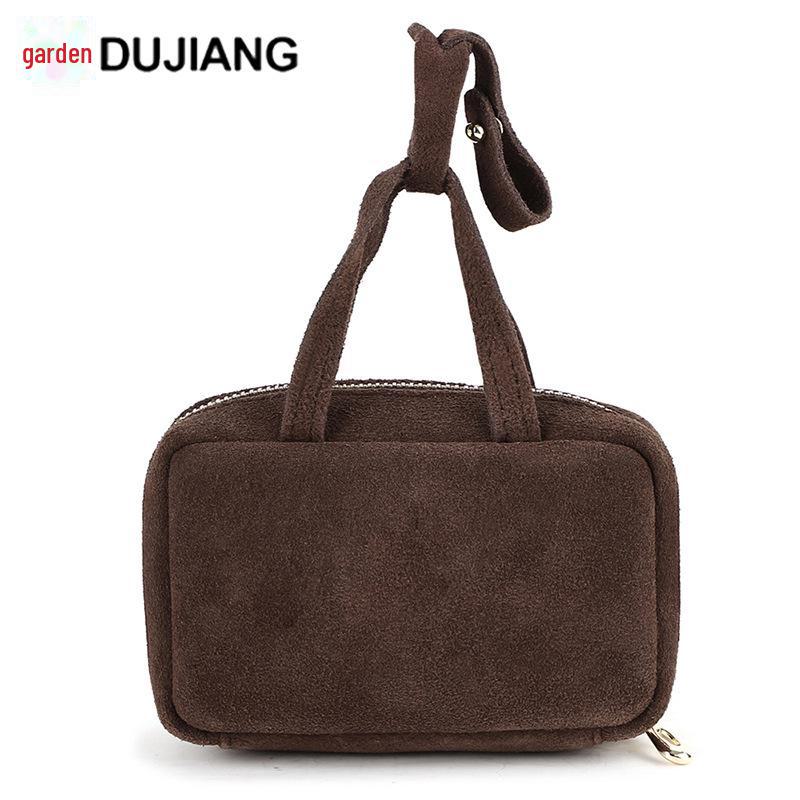 

Женский кошелек для монет из натуральной кожи и мини-сумочка с подвеской K196 коричневый