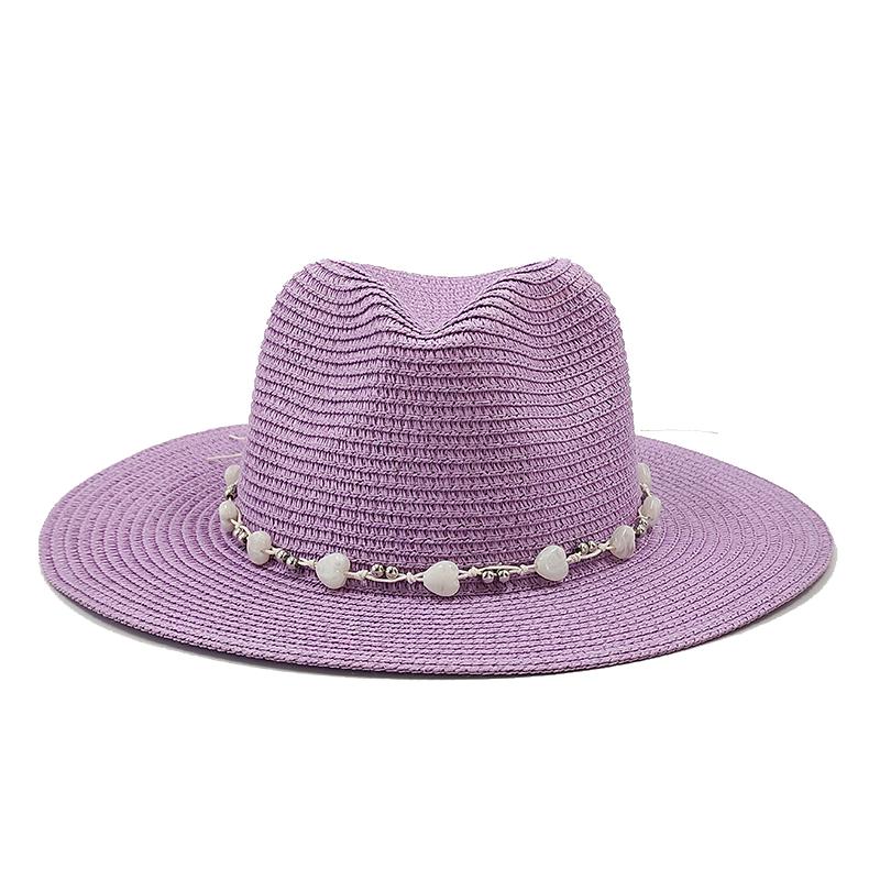 Summer Straw Hat Fashion Simple Hat For Men Women Wide Brim Jazz Hat Casual Classic Sun Hat Foldable Travel Beach Hat