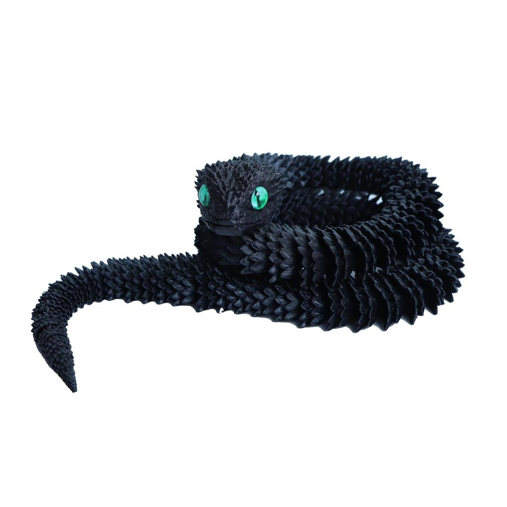 Viper 3D Printed Snake Toy - Creative Animal Model Blind Box for Kids