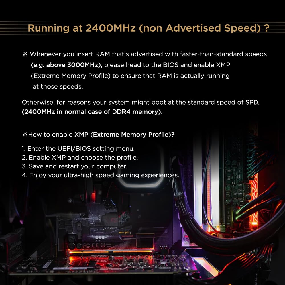 GIGASTONE Game PRO 16GB x 4 DDR4 3200MHz CL Intel XMP AMD Ryzen UDIMM Unbuffered Gaming Desktop Memory Module White (64GB Kit) PC4-25600 16-18-18-40