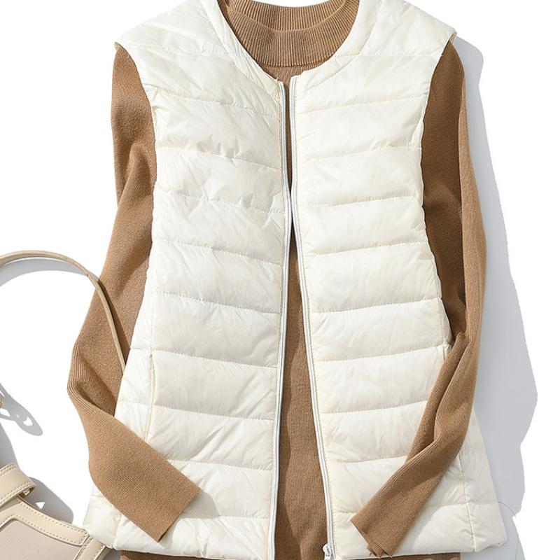 

Большой размер с легким пуховым жилетом внутри 4XL белый