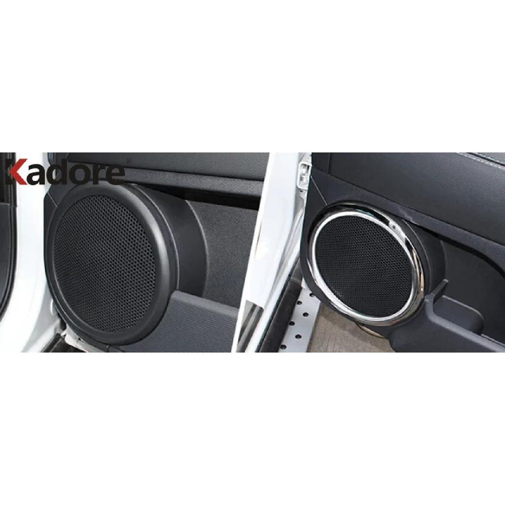 Car Inner Door Audio Speaker Cover Trim For Jeep Compass 2011-2013 2014 2015 Chrome Loudspeaker Ring Frame Interior Accessories