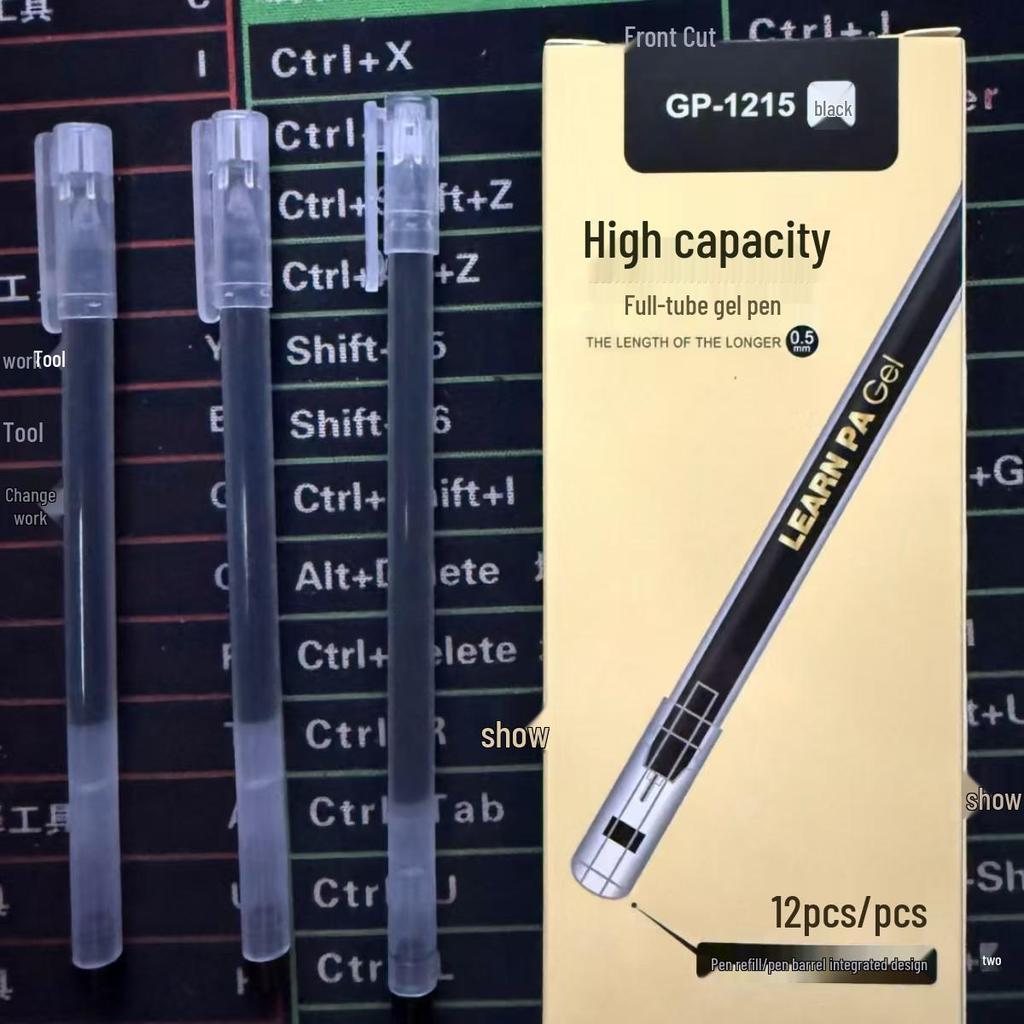 Large Capacity Neutral 0.5mm Needle Tip Student Exam Pen