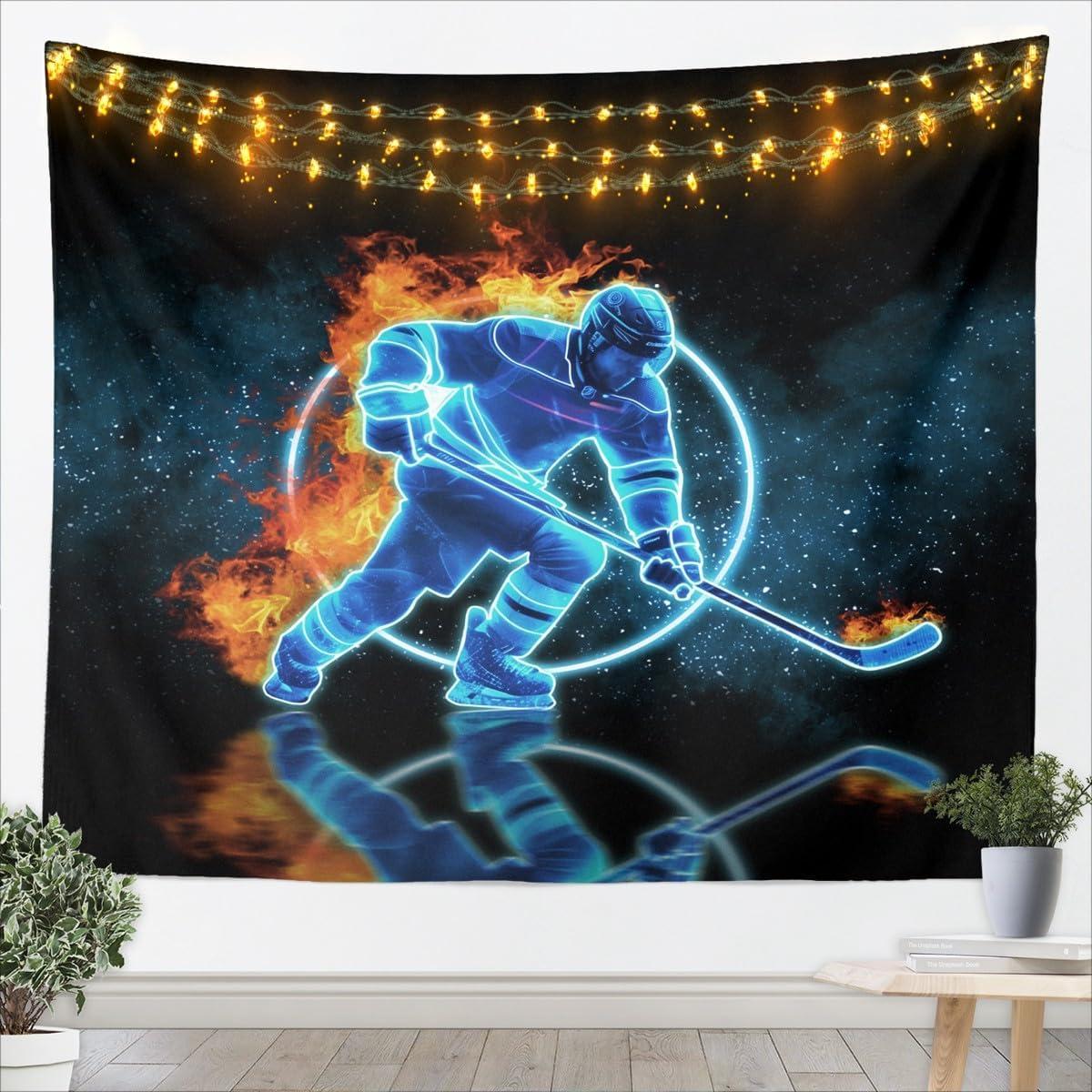 Tapestry erosebridal ice hockey large 75x100