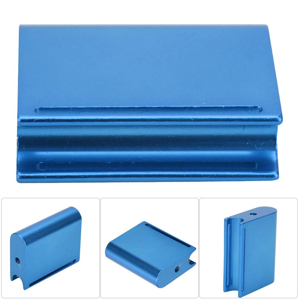 Aluminum Alloy Leather   Slicker Burnisher   Leather Craft Trimming Polishing Tool (Blue)