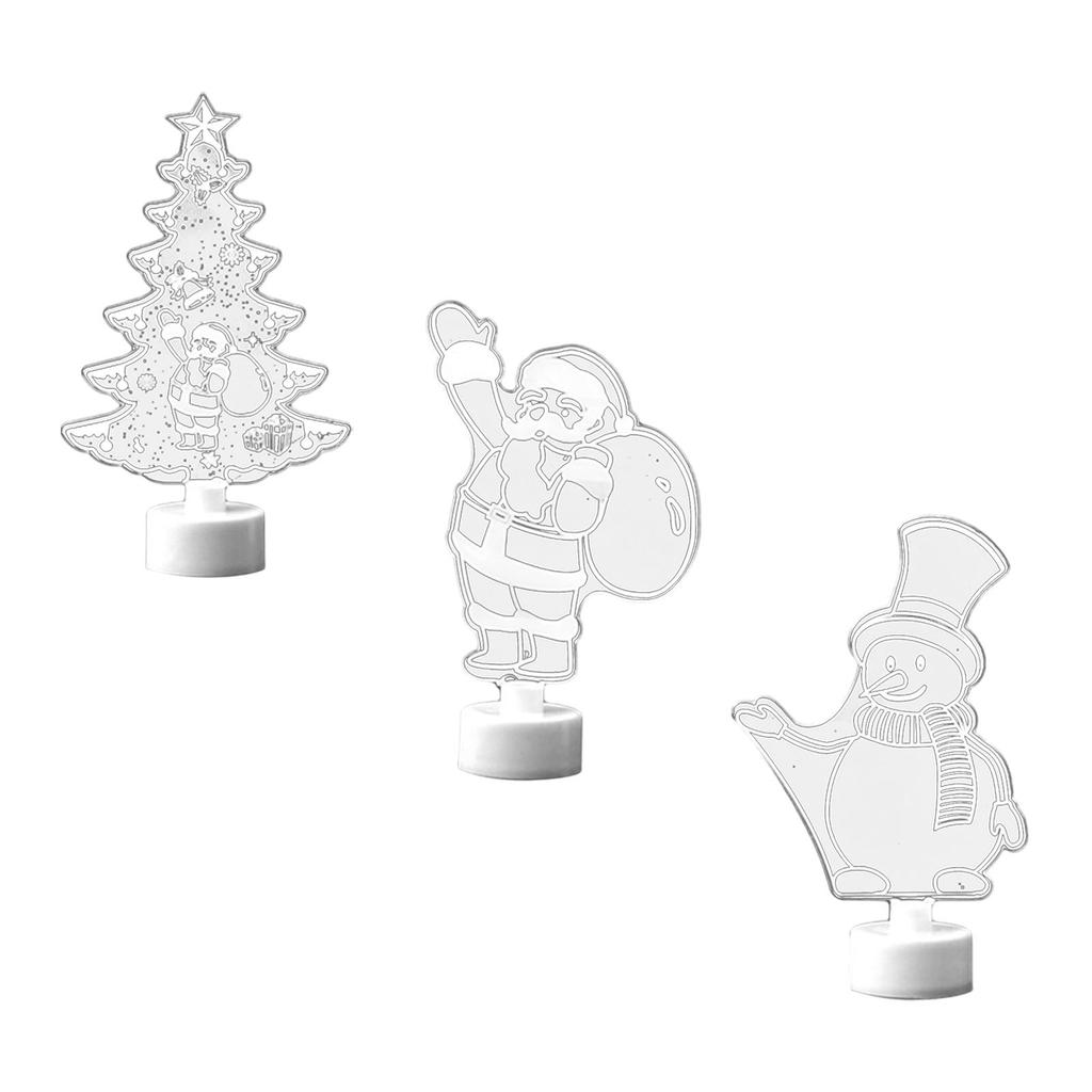 Christmas Decoration Lights Christmas Mas Scene Figure Acrylic Holiday