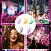 6-Kleuren Gemengde Enkele Wimperplukjes D Rol 14 mm Kleur DIY Wimperplukjes Regenboogkleur Herbruikbare Enkele Segmenten Nepwimpers