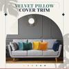 Pack of 6 Velvet Decorative Throw Pillow Covers Solid Square Soft Pillowcase Set Cushion Cases for Sofa Couch Bed Car Home Decor 18 x 18 inches/ 45 x