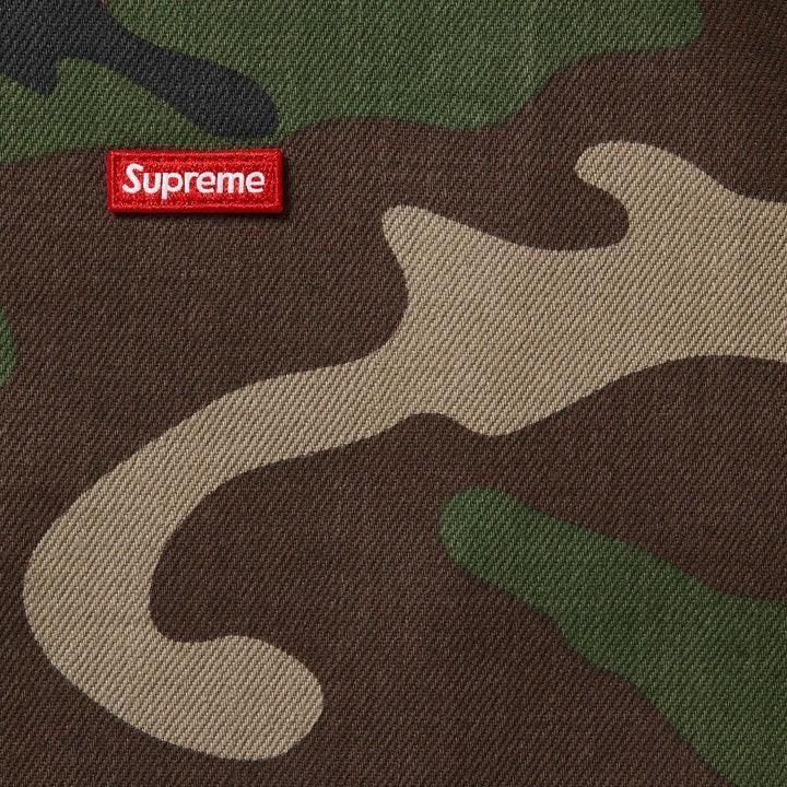 Supreme Small Box Denim Shirt Woodland Camo