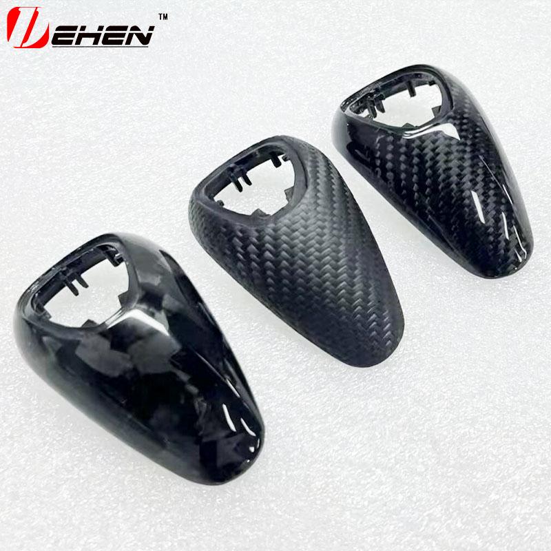Real Carbon Fiber Gear Shift Knob Cover Replacement for BMW M2 M3 M4 M5 M6 F87 F80 F82 F83 F10 F12 F13 F06