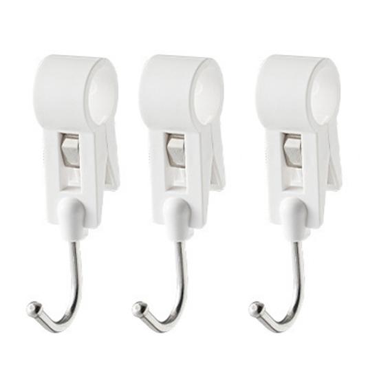 3 szt./zestaw Hak w kształcie litery S Bez wiercenia Oszczędzający miejsce Stal nierdzewna Poręcz Ręcznik Klips do zawieszania Hak Artykuły gospodarstwa domowego