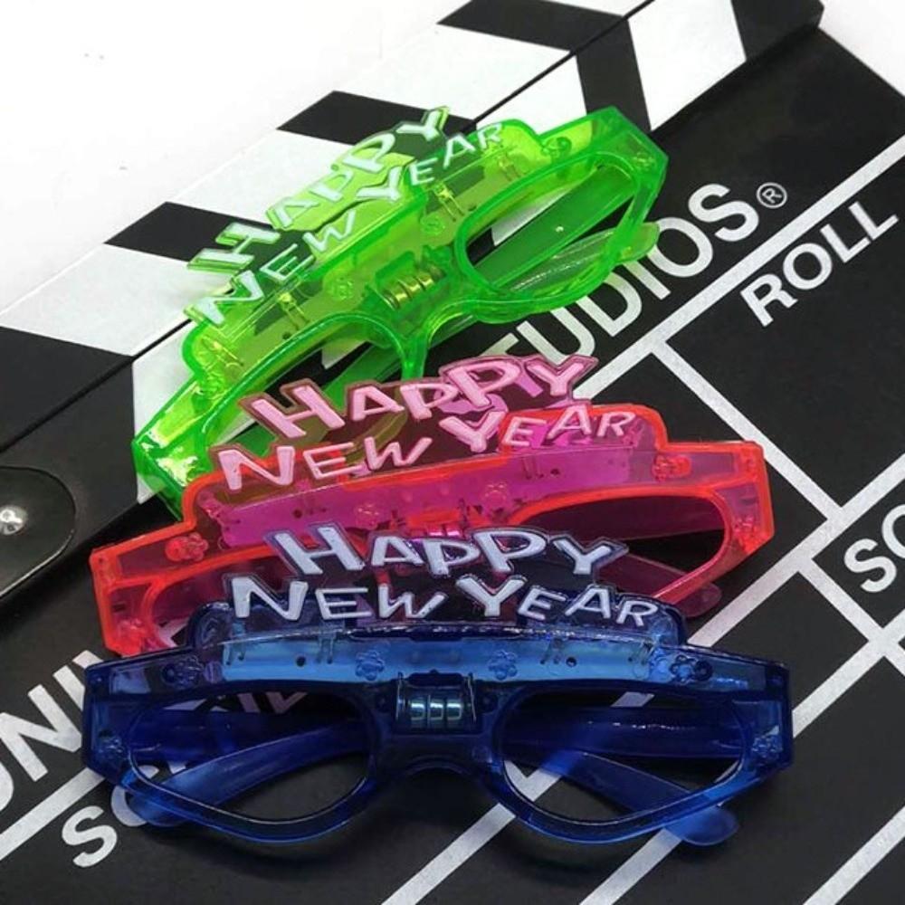 Number Letter 2026 LED Glow Glasses New Year Party Glasses  Masquerade Party