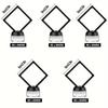 10Set Top Quality 3D Floating Frame with Window-View Lid Elegant Display Set for Jewelry Medals - Premium Protection