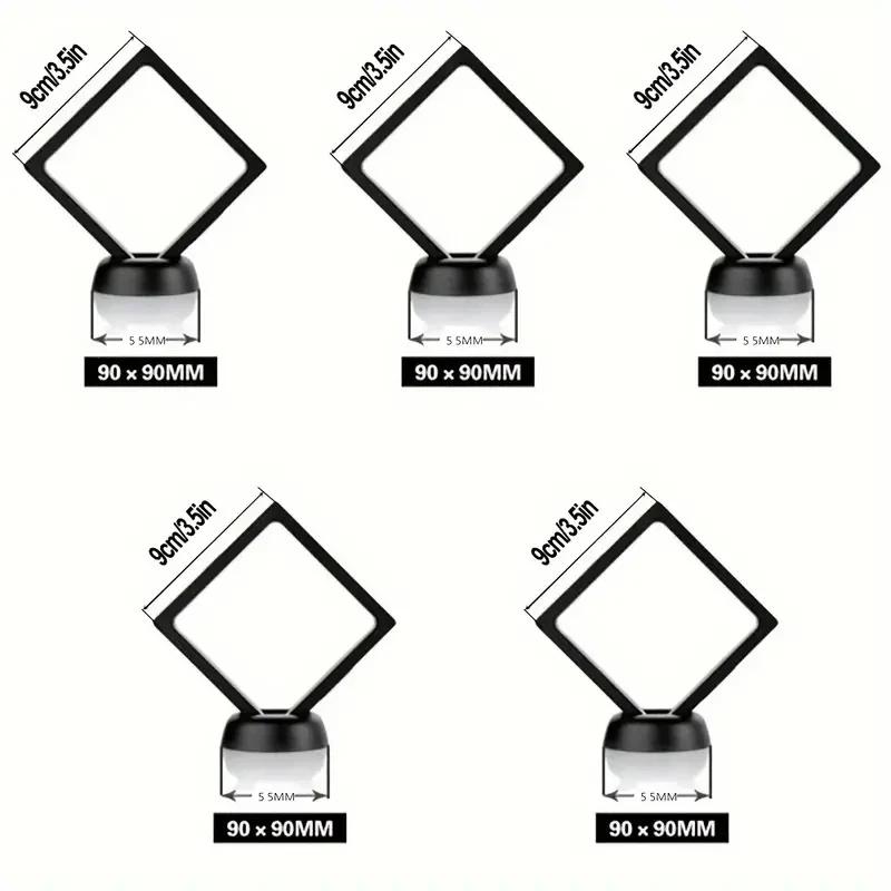 10Set Top Quality 3D Floating Frame with Window-View Lid Elegant Display Set for Jewelry Medals - Premium Protection