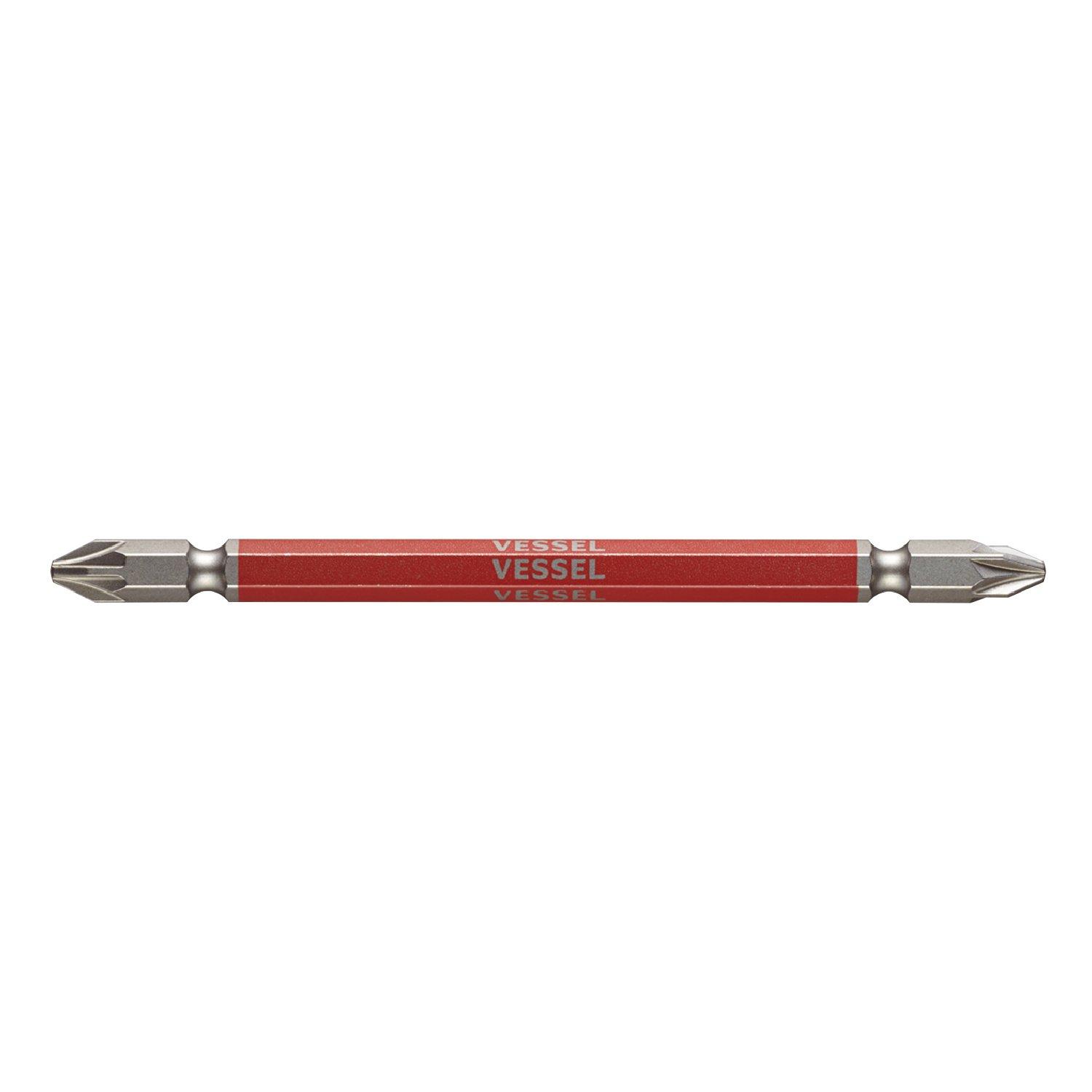 

VESSEL 40V compatible Posidrive Gosai bit 1 piece GSPZ2110 double-ended PZ2×110