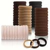 50PCS High Elastic Hair Bands Thick Ponytail Holders Durable Hair Ties for Women Girls Daily Hair Accessories