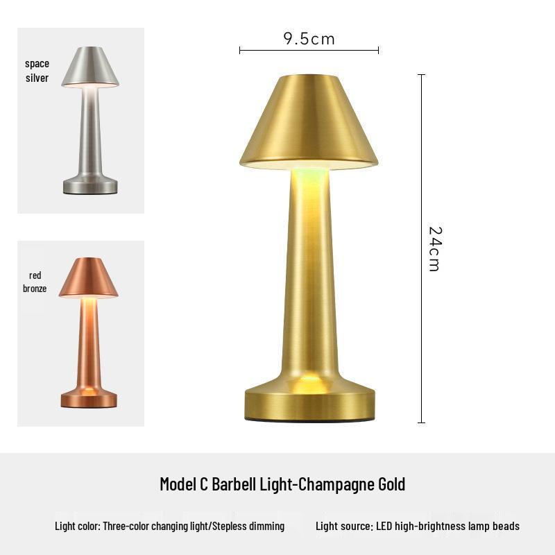 Retro Mushroom Desk Lamp - Color-Changing Eye Protection Bedside & Study Light