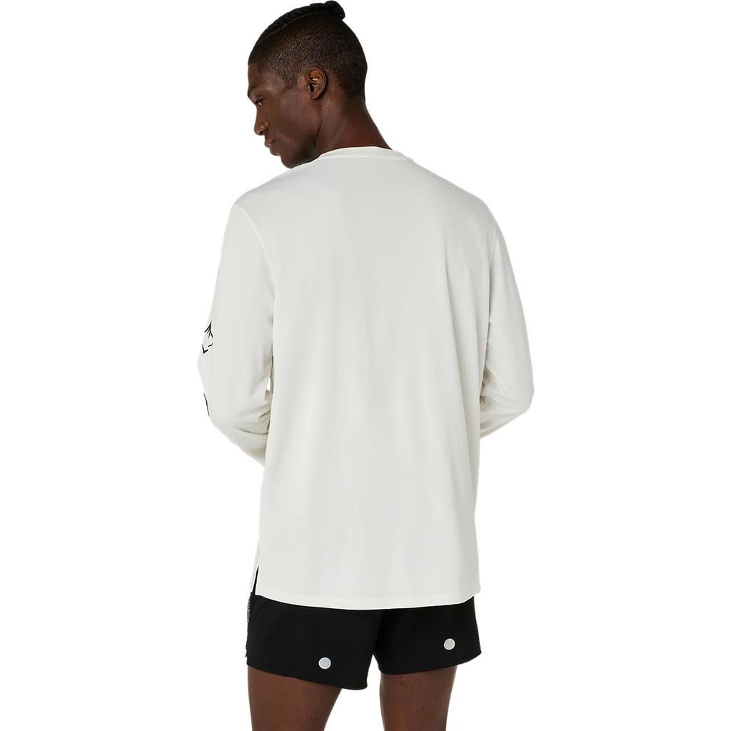 Running Wear FUJITRAIL LOGO LS TOP 2011D525 100 L [ASICS] Men's (CREAM)