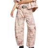 VEZFAA Damenmode, lässige Hosen mit hoher Taille, Hosen und Caprihosen