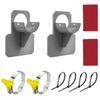 Swimming Pool Hose Support Brackets with Tape and Cable Tie Steel Hose Clamps Above Ground Swimming Pool Pipe Holder