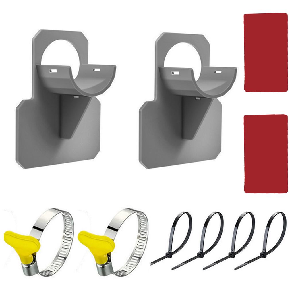 Swimming Pool Hose Support Brackets with Tape and Cable Tie Steel Hose Clamps Above Ground Swimming Pool Pipe Holder