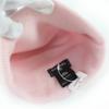 Pristine CHANEL Knit cap COCO Mark Heart Rhinestone pink cashmere Women Used
