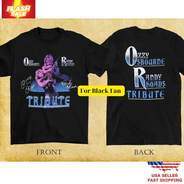 

Vintage Ozzy Randy Rhoads Tribute Shirt 1987 2-Sided Limited Edition Tee Unisex T-Shirt S