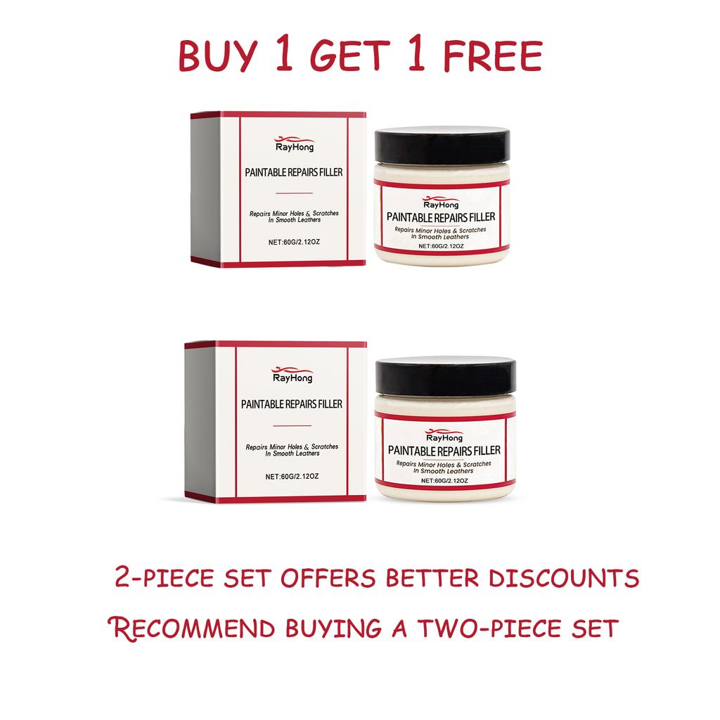 Rayhong 60ml Leather Filling Paste Car Seat Scratch Repair Sofa Leather Damage Refurbishment Paste for Home Furniture