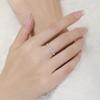 Fashionable Geometric Rhinestone Star Stackable Ring for Women - Versatile Accessory for Commuting