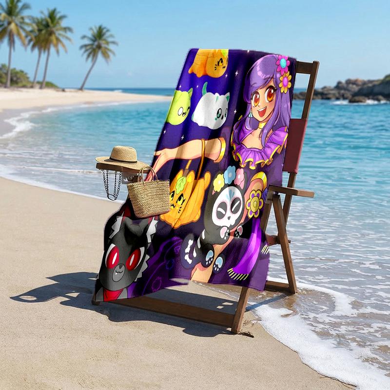 Pixel Game Fashion Beach Towel: Ideal for Summer Adventures Soft, absorbent and quick drying suitable for swimming and bathing