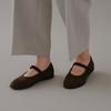 Roh Seoul Danghye Mary Jane Shoes Suede Cocoa