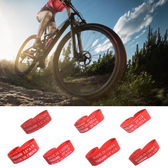 2Pcs Bike Inner Tube Pad Strong Toughness Prevent Tire Blowout Convenient Professional Tire Lining Belt for Bicycle