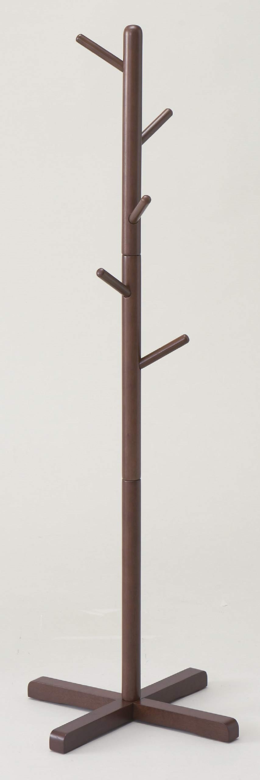 

Pearl Metal Wooden Pole Hanger, Small, Brown, 2kg Capacity per Hook, 44cm Wide, N-8282