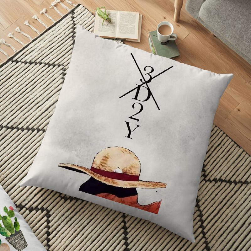 Anime One Piece Anime Pillowcase Kawaii Luffy Zoro Sanji Pillow Pillowcase Children's Room Decoration Birthday Gifts