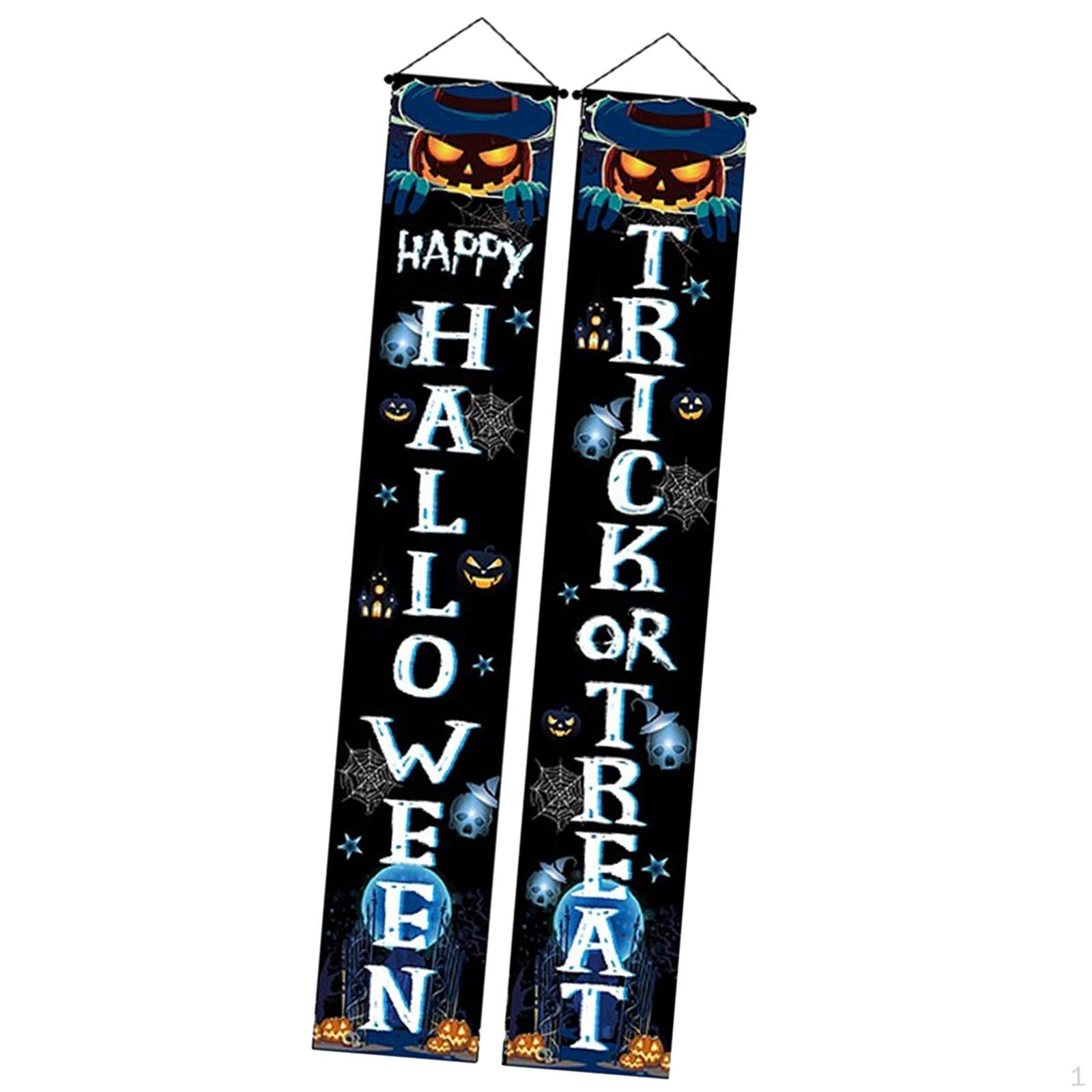 

Halloween Banner Hanging Door Creative Lightweight Indoor Outdoor Flag Porch Signs for Clubs Yard Style B