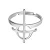 Ghost BC Band Nameless Mysteriöse Kreuzringe für Damen Ghoul Rockband Papst Papa Emeritus Maske Fingerring Gotischer Schmuck