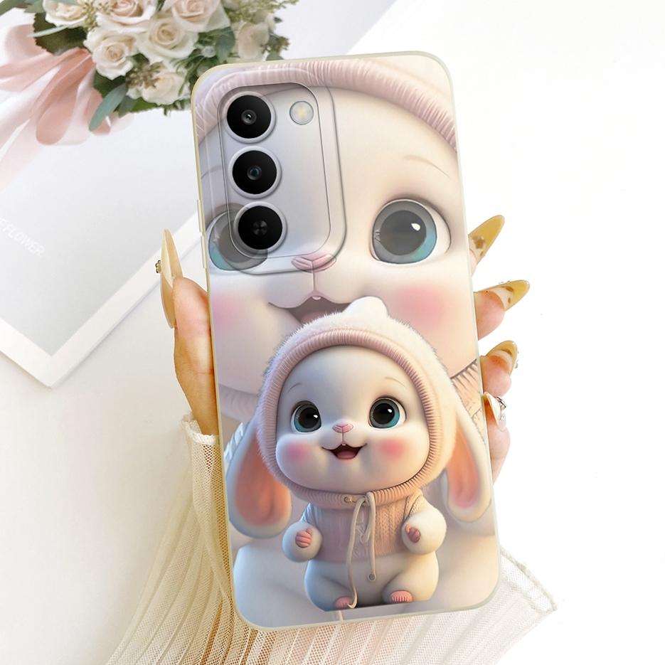 For Realme C83 5G Case Realme P4 Lite 5G RMX5261 Cute Rabbit Cartoon Cover Soft Silicone Case For Realme C100 5G RealmeC83 Shell