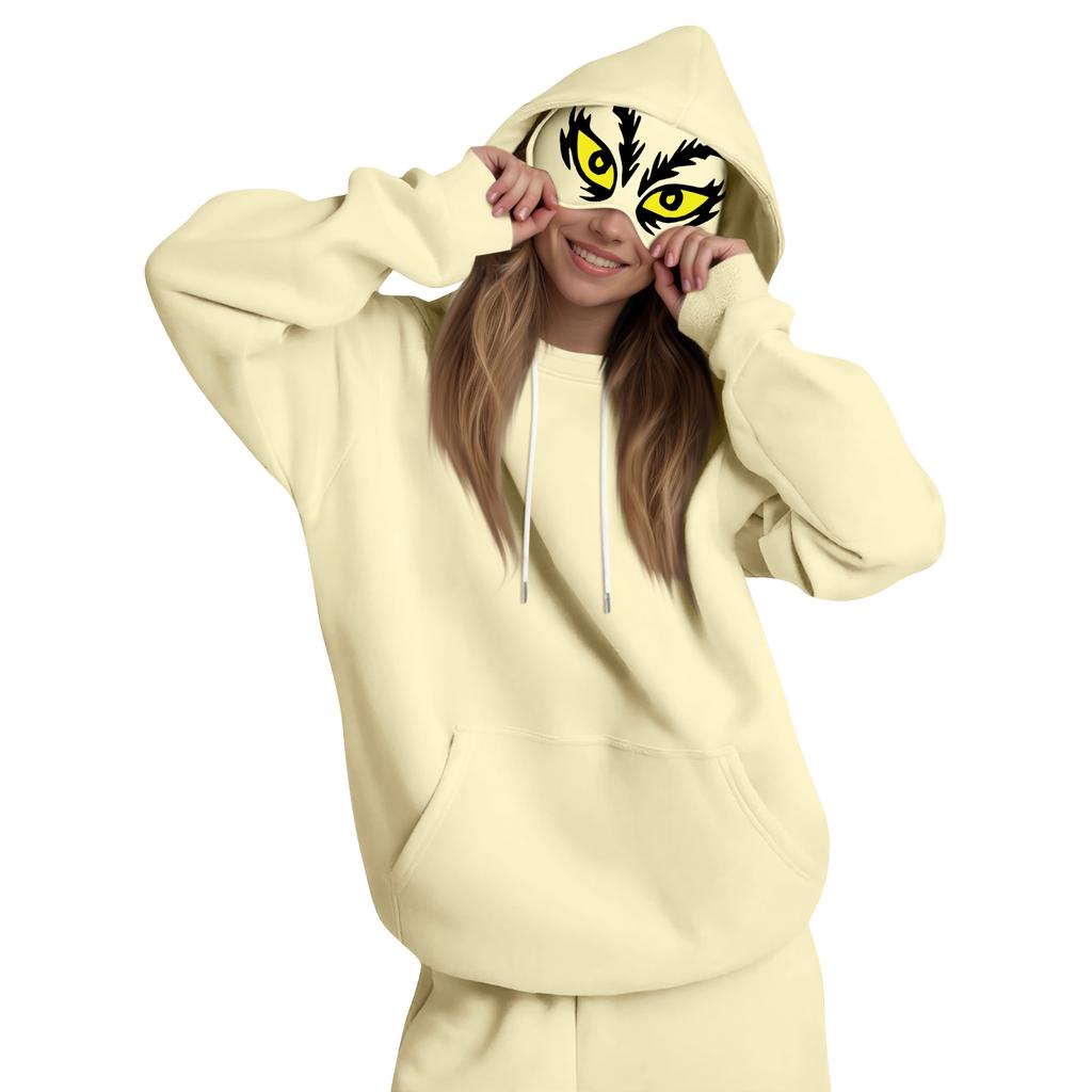 Women's Fashion Women's Lightweight Long Sleeve Pullover With Pockets Preppy Graphic Hoodie