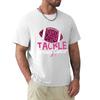 Tackle Breast Cancer great costume design idea to wear for cancer fighters, Pink Ribbon awareness survivor 2021 T-Shirt