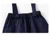 Boys' Spring/Summer First Birthday Outfit - Short-Sleeved Shirt & Long Overalls
